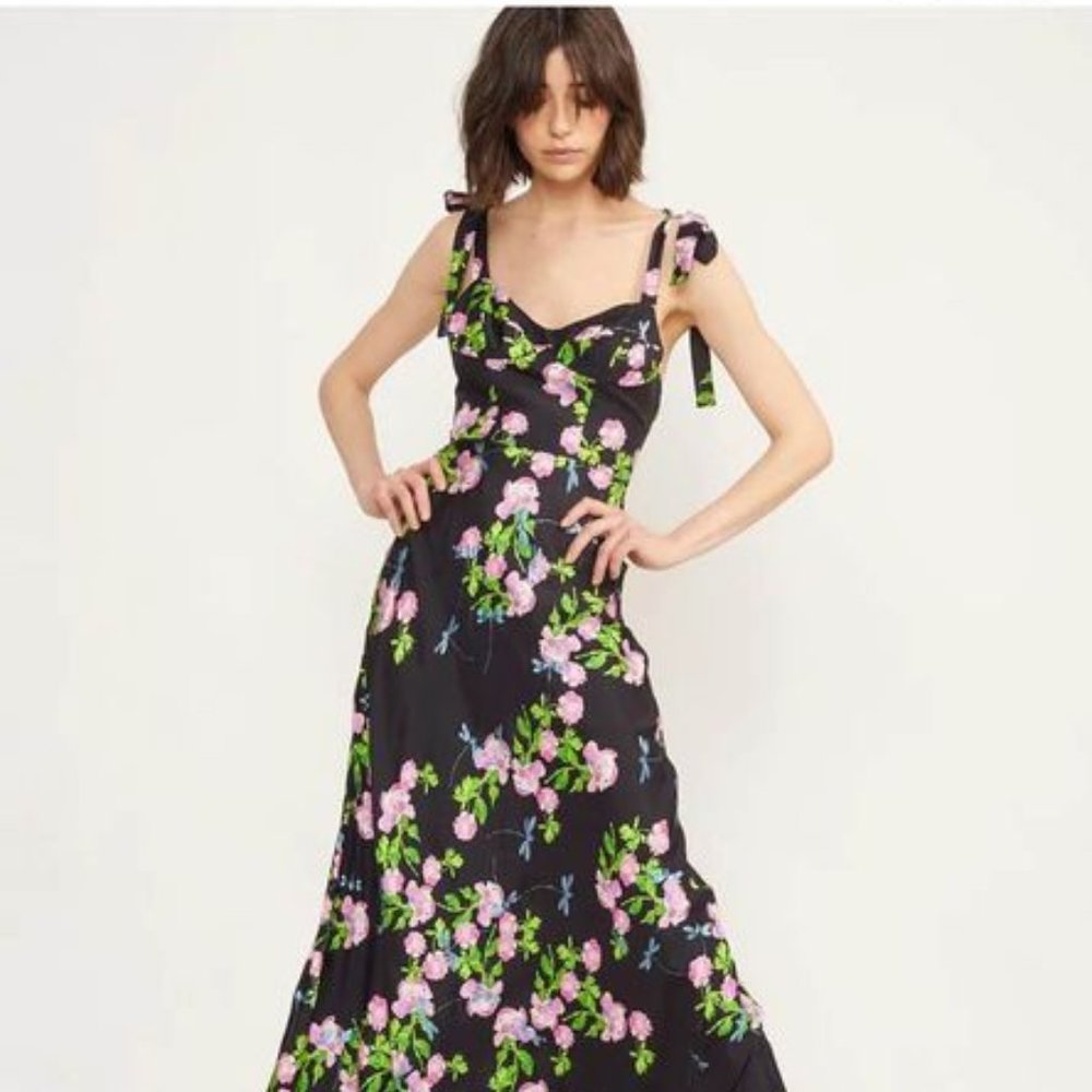 NWT Cynthia Rowley Ten Rose Maxi Dress sz6